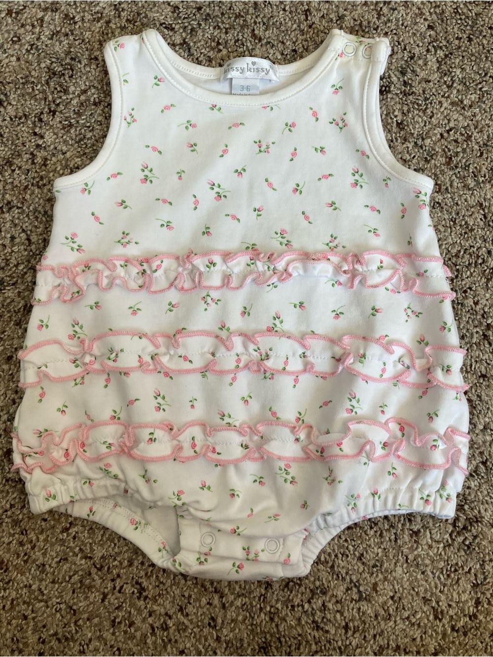 Kissy Kissy Garden Roses Ruffle Bubble